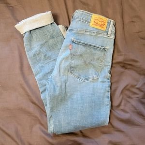 Levi's Mid Rise Skinny Blue Jeans Size 6